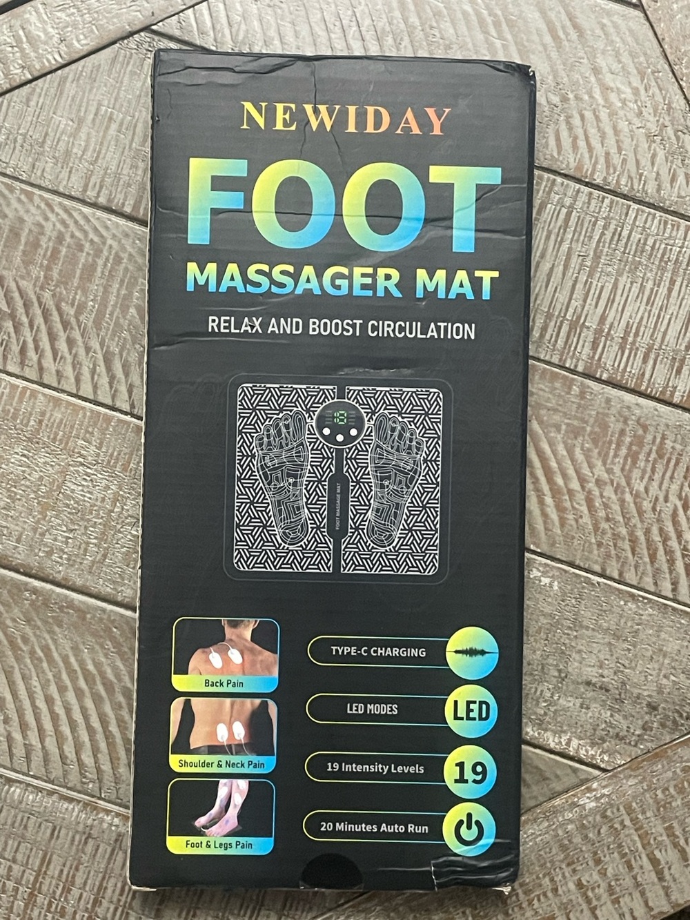 NEWIDAY Foot Massager Mat - Black